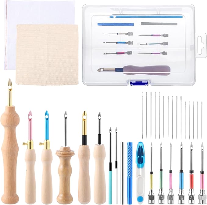 35 Pcs Punch Needle Kit, Punch Needle Tool